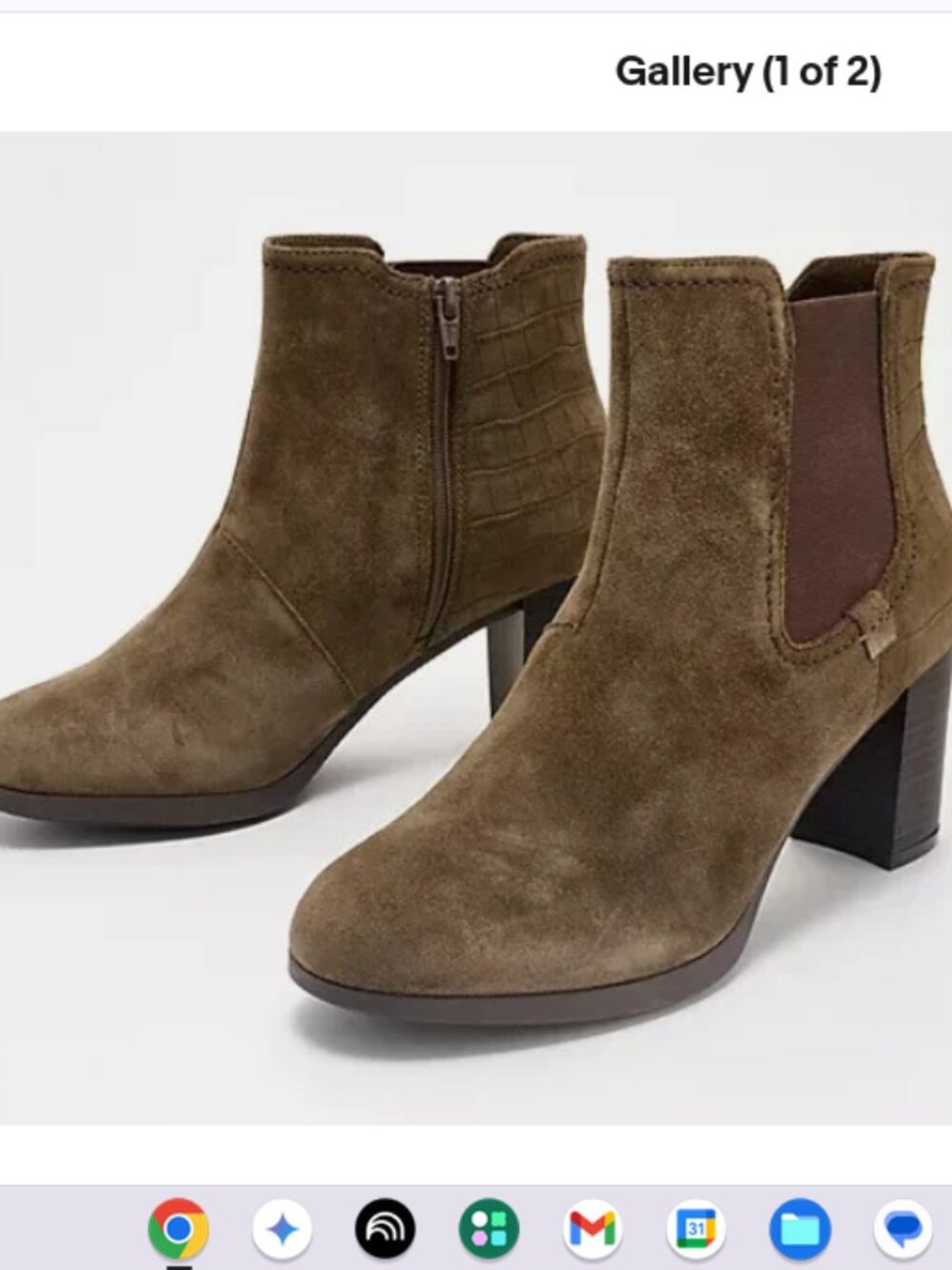 Clarks Collection Leather Ankle Boot-Bayla Rose-Slate-7M-NEW-A614309